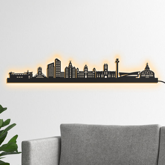 Liverpool - 90cm  LED Glow Wall Art
