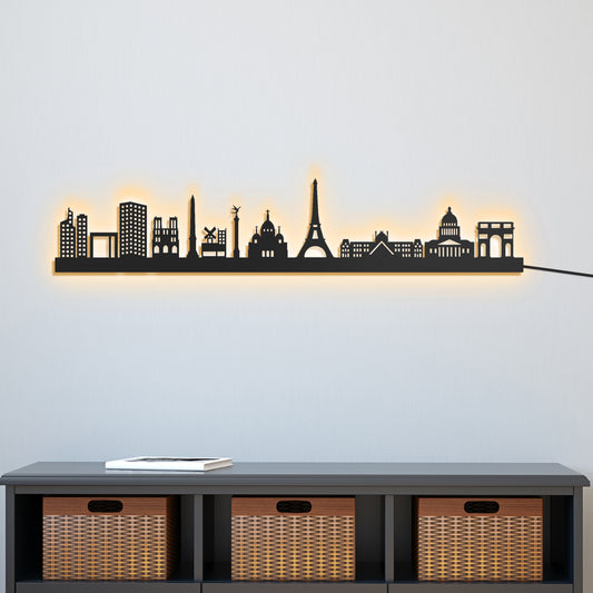 Paris - 90cm LED Glow Wall Art