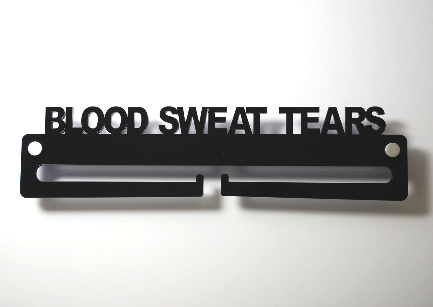 Medal Display Hanger Holder Blood Sweat Tears Black Acrylic